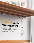 8Pack Rotatable Cord Organizer, INCHOR Cable Organizer, Spring Cable Clips - Image 5