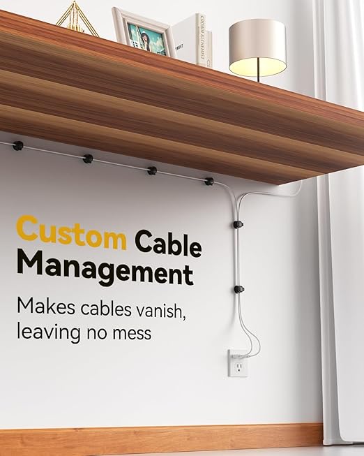 8Pack Rotatable Cord Organizer, INCHOR Cable Organizer, Spring Cable Clips - Image 5
