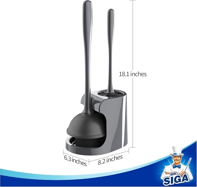 MR.SIGA Toilet Plunger and Bowl Brush Combo - Image 9