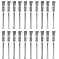 20 pcs Steel Cleaning End Brushes Pen 1/5″ x 1/8″ Wire Brush Rust Paint Removal by LingGan