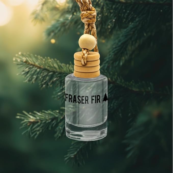 Fraser Fir Seasonal Car & Closet Air Freshener – Hanging Essential Oil Diffuser - Image 2