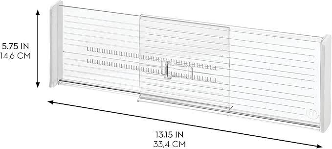 iDesign Recycled Plastic Adjustable Drawer Dividers–- Set of 2 - Image 2