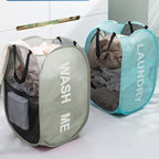 Larpur Pop Up Laundry Baskets, 2 Pack Mesh Laundry Hampers Collapsible Clothes - Image 5