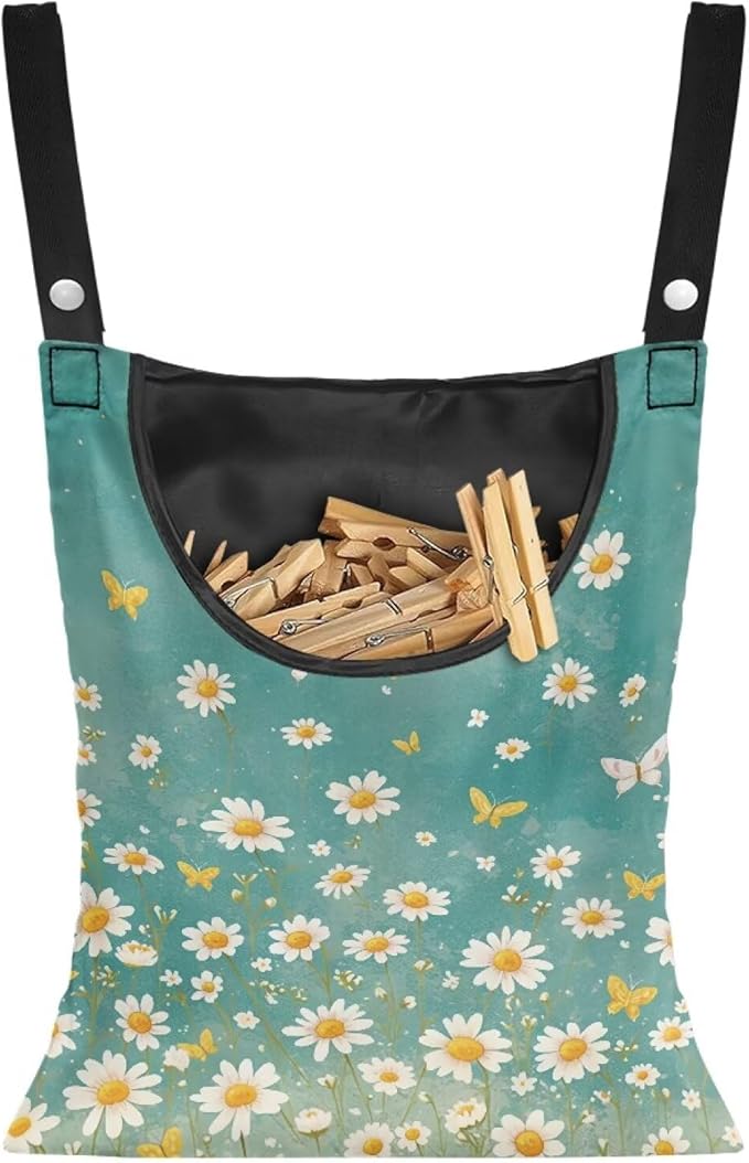 Clothespin Bag for Clothes Pin Holder for Outside and Clothes Line Pins by Unknown