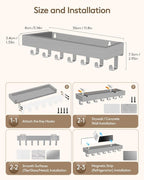 Key Holder Wall Mount Adhesive Magnetic - Image 7
