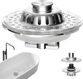 Universal Bathtub Drain Stopper Shower Drain Hair Catcher by GreatHomeEssentialsforYou