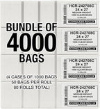 Aluf Plastics High Density Trash Bags, 12 Gallon, 8 Micron, - Image 2