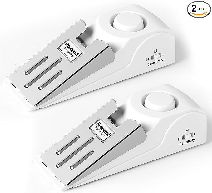 2 Pack Door Stop Alarm, Door Stopper by Rosoenvi