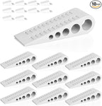HOMOTEK 10 Pack Wedge Rubber Door Stops Door Chucks Stoppers Wall Protector by HOMOTEK