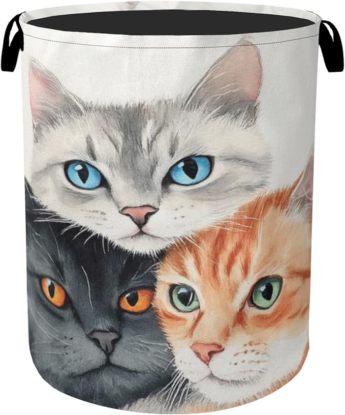 Cat Laundry Basket by Gearsly