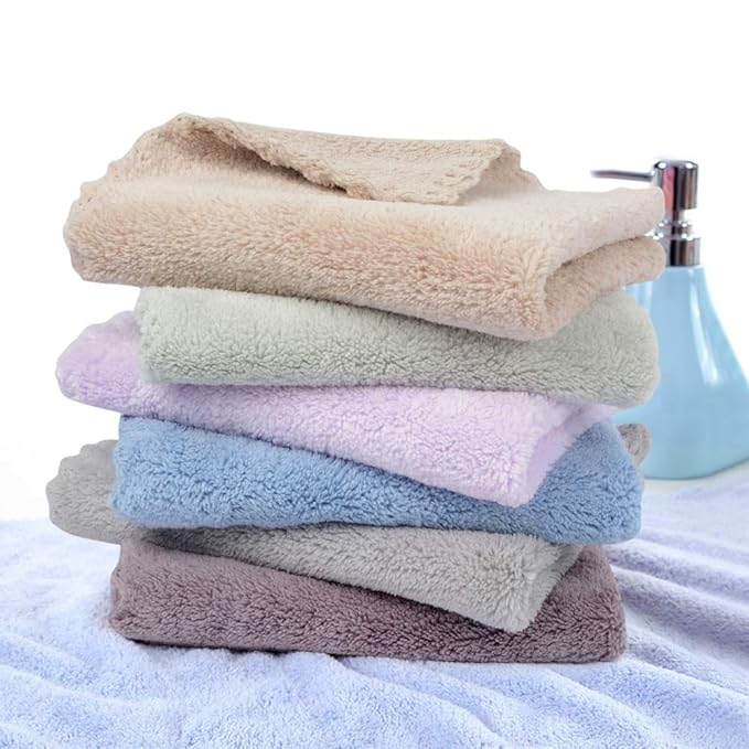 SUNLAND Microfiber Face Cloth Reusable Makeup Remover Facial Cleansing Towel - Image 7