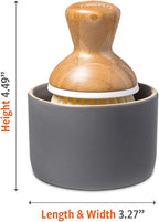 Full Circle Bubble Up Bamboo Dish Brush & Ceramic Soap Dispenser – Family Safe - Image 10