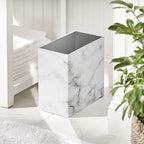 mDesign Small Steel Rectangular 2.4 Gallon/9.1 Liter Trash Can, Waste Basket - Image 2
