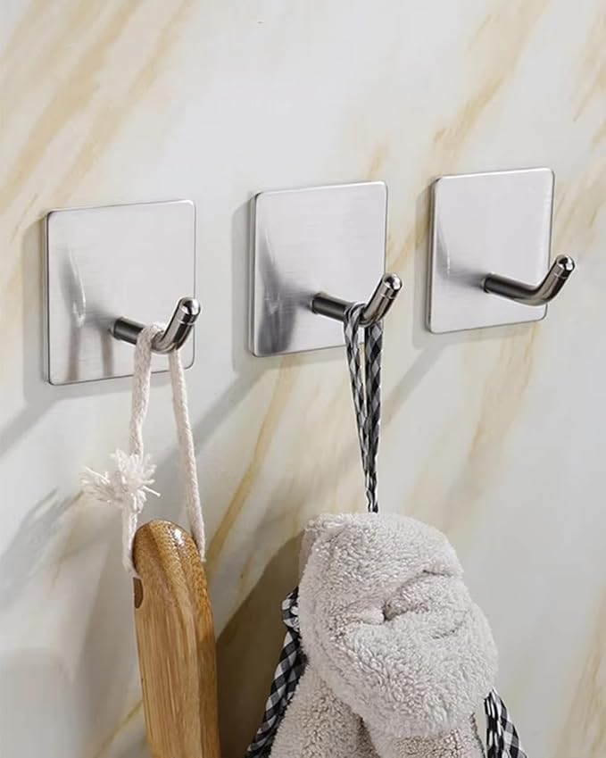 8 Pack Adhesive Wall Hooks, Self-Adhesive Hooks - Image 4