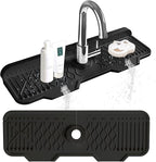 Kitchen Sink Accessories -17" x 6'' Sink Splash Guard, Silicone Sink Mat Splash - Image 7