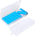 2 Pack 8 Cell 18650 Plastic Battery Storage Case by Onwon