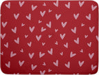 Valentines Dish Drying Mat for Kitchen Counter 18x24 Inch Valentine's Day Red by Aytipun