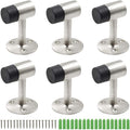 3 Inch / 75mm Heavy Duty Floor Stop, Door Stopper Stainless Steel Brushed Nickel by PHITUODA
