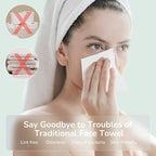 Disposable Face Towel 200 Cont, 7.9"X7.9"Clean Face Towelettes - Image 5