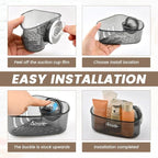 2 PACK Suction Cup Sink Corner Rack, Corner Sinks Strainer Basket Sponge Holder - Image 3