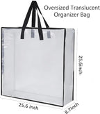 Heavy-Duty Clear Wreath Storage Bag & Sturdy Moving Box Alternative – 26 Inch - Image 3