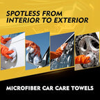 HOMEXCEL White Microfiber Cleaning Cloth 150 Pack, 12.5 x 12.5 inch Microfiber - Image 4