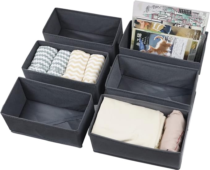 KIKILIE 6 Pack Foldable Clothing Organizers, Socks and Panties - Image 7