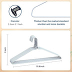 SPECILITE Wire Metal Clothes Hangers Bulk 50 Pack - Image 2