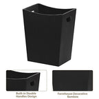 SEHERTIWY Wood Trash Can, Farmhouse Wastebasket Bin - Image 5