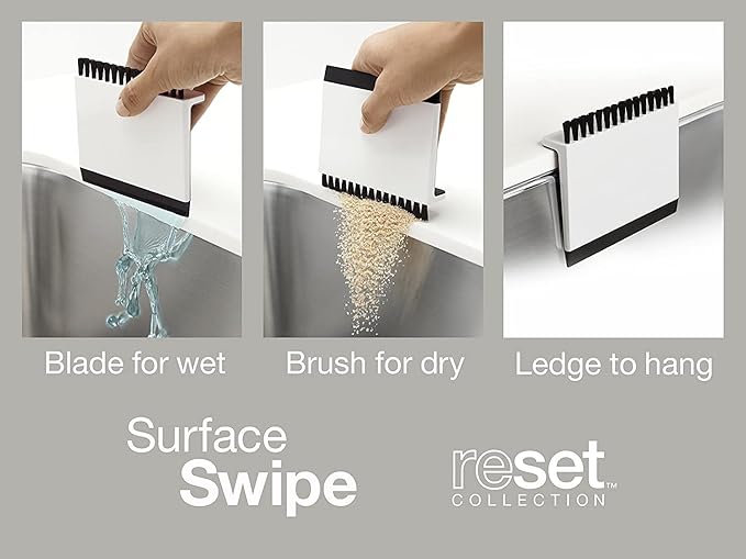 Kohler K-6379-0 Kitchen Sink Squeegee and Countertop Brush, Cleans Wet and Dry - Image 3