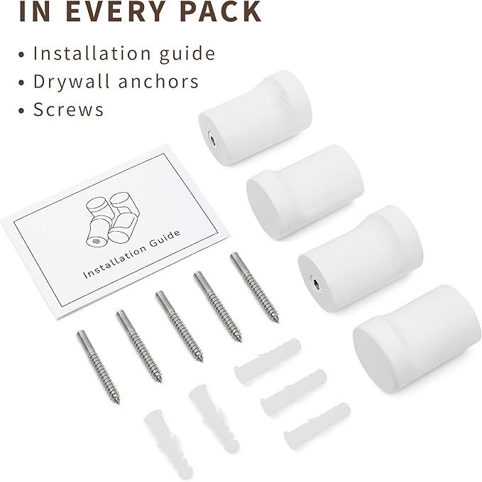 Wooden White Wall Hooks - Image 5