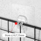 LAIGOO 8 Pcs Replacement Corner Shower Caddy Adhesive Hook Stickers, No - Image 5