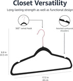 Amazon Basics Slim Velvet Non-Slip Space Saving Suit Clothes Hangers - Image 5