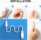 18 Pack Mini Cable Clips, Znben Cord Organizer Holder Adhesive Cord Management - Image 6