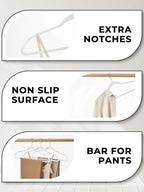 SMARTOR Plastic Hangers 50 Pack - Image 6