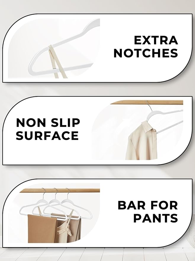 SMARTOR Plastic Hangers 50 Pack - Image 6