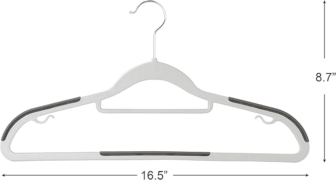 Finnhomy Bar Design Heavy Duty 50 Pack Plastic Hangers, Clothes Hangers - Image 2