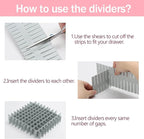 acDesign 40Pcs Grid Drawer Dividers, Adjustable Drawer Organizer - Image 3