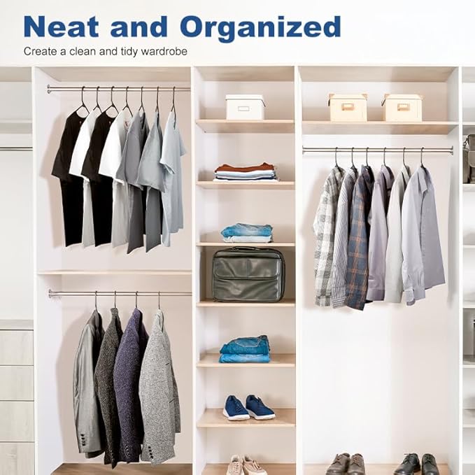 HOUSE DAY Plastic Hangers 20 Pack, Space Saving Clothes Hangers - Image 9