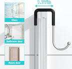 Hanging Shower Caddy Over Door: Silver Rustproof Shower Organizer over the Door - Image 5
