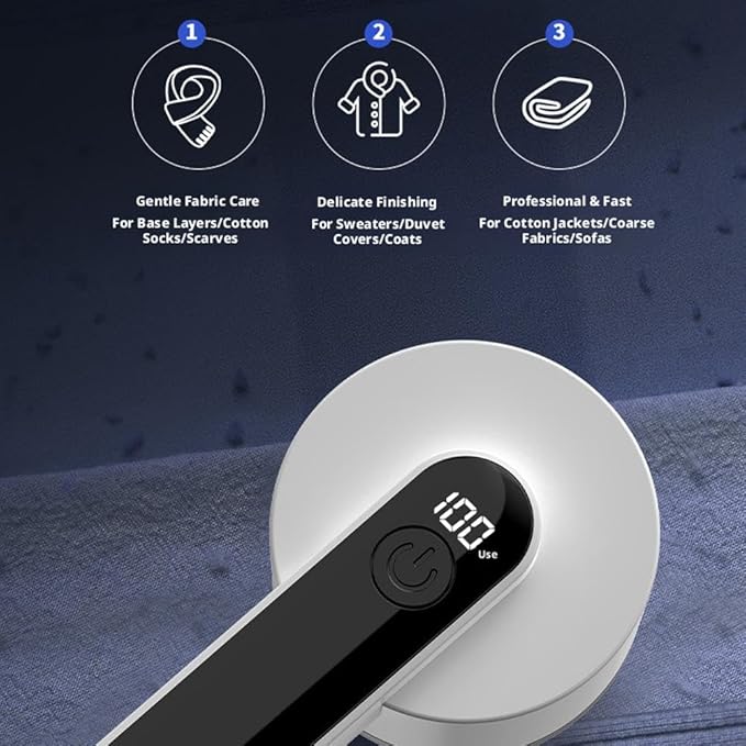 Digital Lint Shaver, Fabric Shaver, Digital Fabric Lint Remover – Powerful - Image 7