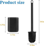 Silicone Toilet Brush and Holder Bendable Efficient Cleaning Wall Mounted - Image 6