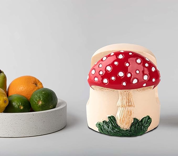 Mushroom Kitchen Sponge Holder Red Ceramic Sponge Holder - Image 6