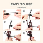 Data Cable Organizer, 2026 Upgrade Silicone Headphone Organizer, Silicone Cable - Image 4