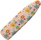 Hippie Flower Ironing Board Cover 15x54 Inch Extra Thick Resistant Scorch and by Hinthetall