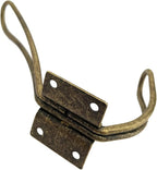 Wire Coat Hooks Heavy Duty, 5 Pack Vintage Wall Hooks Double Metal Hangers - Image 4