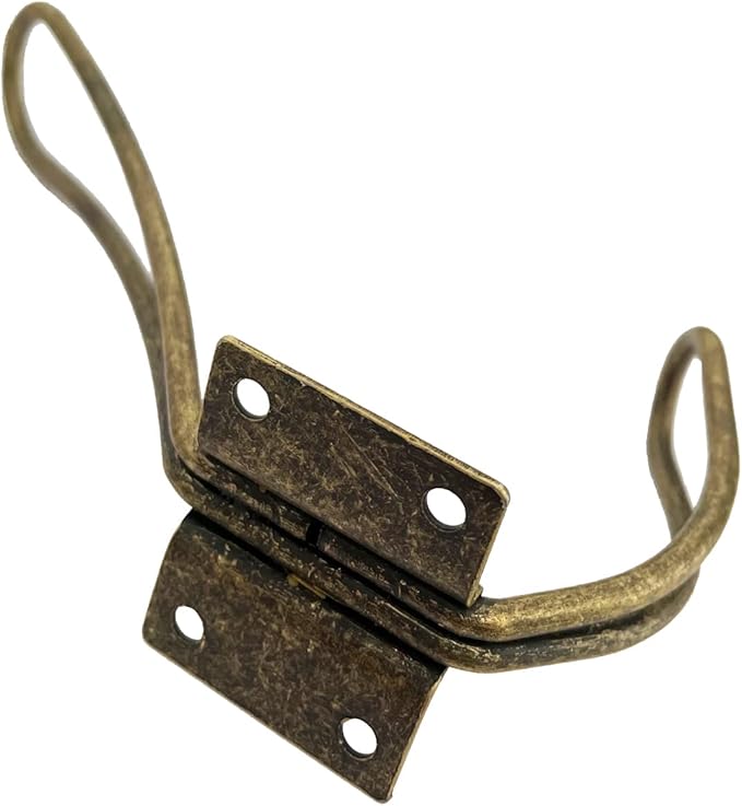 Wire Coat Hooks Heavy Duty, 5 Pack Vintage Wall Hooks Double Metal Hangers - Image 4