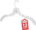 Clothes Hangers Plastic Set of 12 Pack Heavy Duty Hangers Dresses, T-Shirts by Deilsy