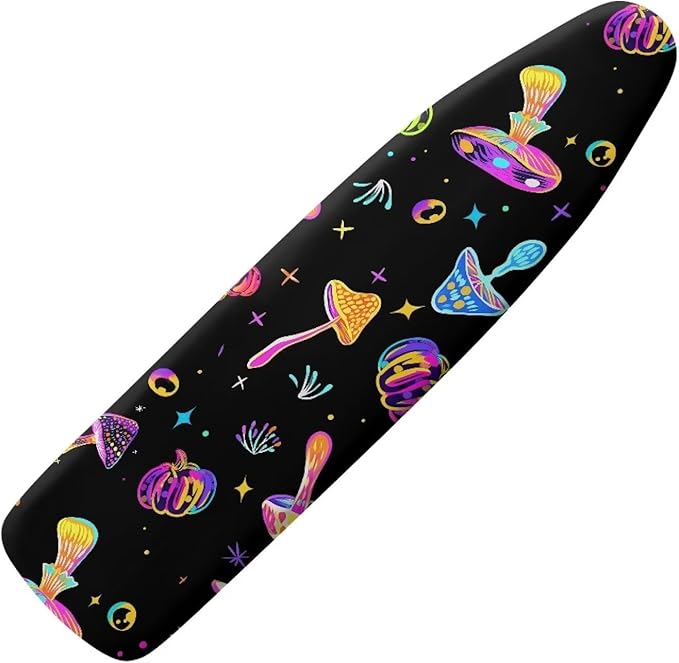 Colorful Mushroom Pumpkin Iron Board Cover, Ironing Board Protector by Tomeusey
