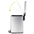 EKO Madison 6L / 1.6 Gal Bathroom Trash Can - Image 4